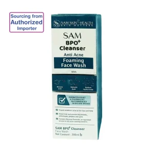 Sam BPO + Cleanser Anti Acne Foaming Facewash 200ml